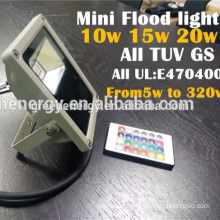 ul dlc tuv gs led outdoor lighting 24 keys remote control ir rgb led flood light